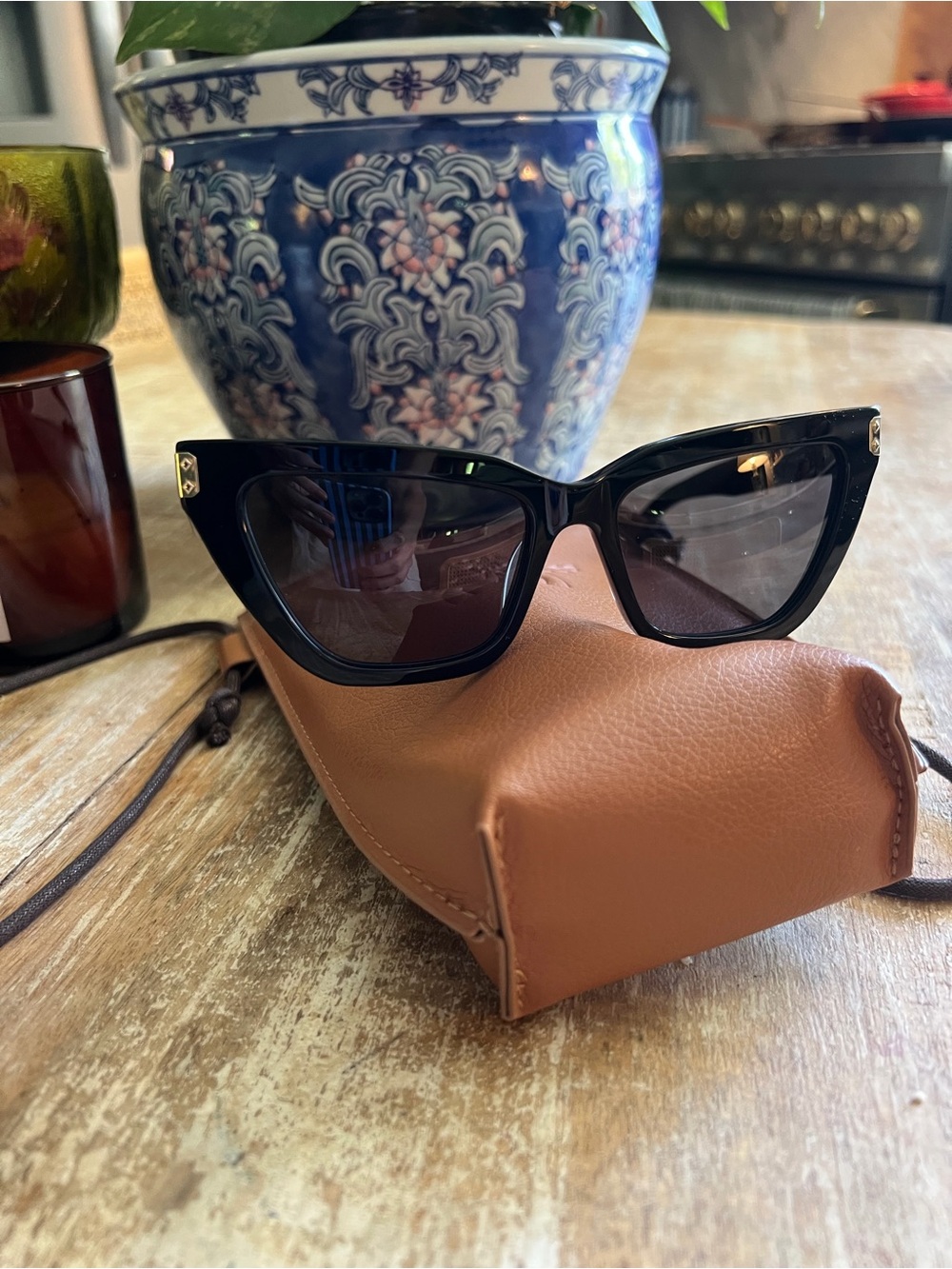 MCM Black Cat-Eye Sunglasses